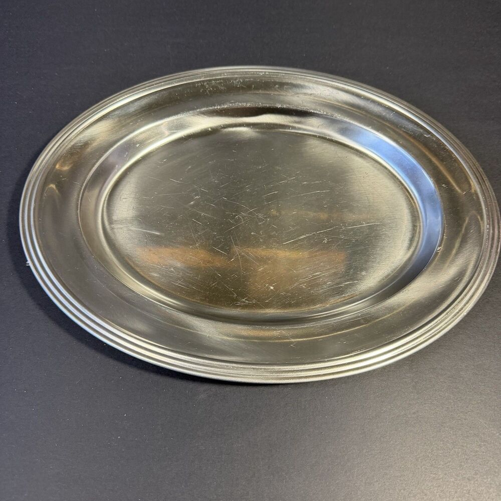 Gense Stainless Steel 18-8 Oval Serving  Platter Tray Dish 12.5" - Sweden 7405